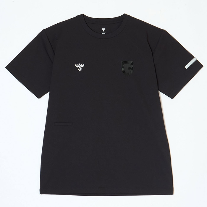 ガンバ大阪×hummel PLAY 半袖Tシャツ ヒュンメル サッカー シャツ 吸汗速乾 UVカット スポーツ カジュアル 大人 メンズ (HAP4246GO-90)