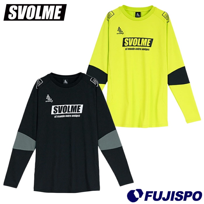 【特価】スボルメ FBタイトフィットのびのびTRロングトップ svolme サッカー フットサル プラクティスシャツ プラシャツ 長袖 トレーニングウェア 大人 (124122000)
