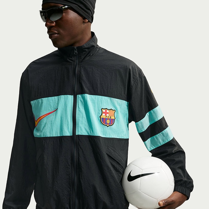 ナイキ FC バルセロナ サード レペル i96 トラックジャケット NIKE サッカー フットサル トレーニングウェア 長袖 撥水 大人 メンズ クラブチーム (IO4327-010)