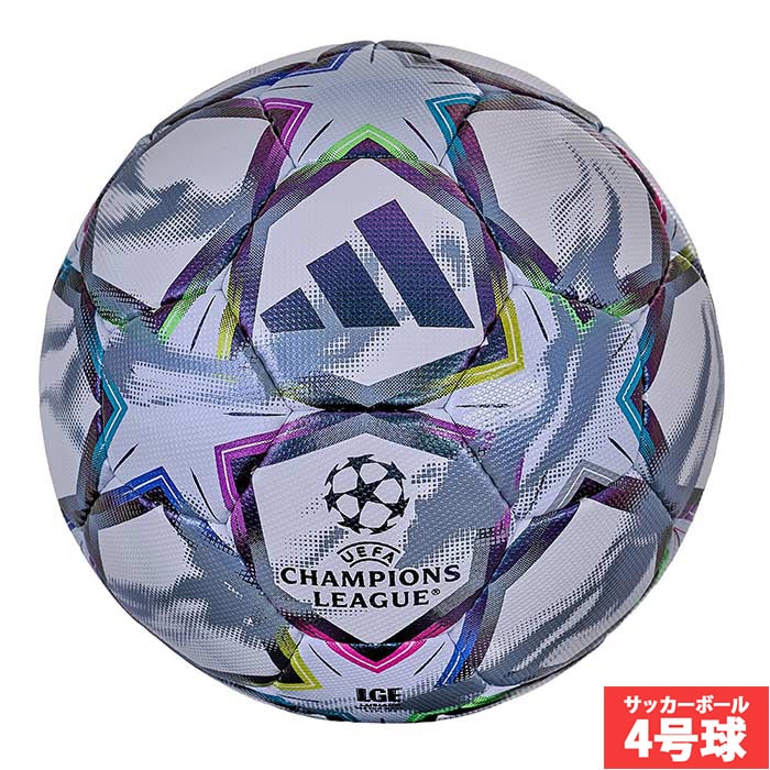 アディダス フィナーレ 26-27 リーグ ルシアーダ 4号球 adidas サッカーボール UEFA チャンピオンズリーグ リーグフェーズ 試合球 レプリカモデル JFA検定球 小学生 ホワイト (ADF441W)