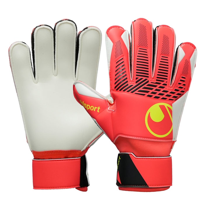 ウールシュポルト ファングマシーネ ZNE スターターソフト uhlsport サッカー キーパーグローブ キーパー手袋 ゴールキーパー GK フローレッド×ホワイト×フローイエロー (1011423-01)