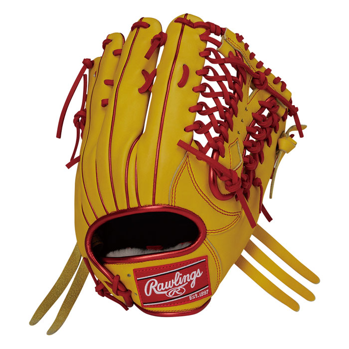ローリングス　HOH　軟式用　外野手用　イエロー　GR6FHECY795　右投用 野球 ローリングス 軟式グローブ HOH PRO EXCEL Color Palette 外野手