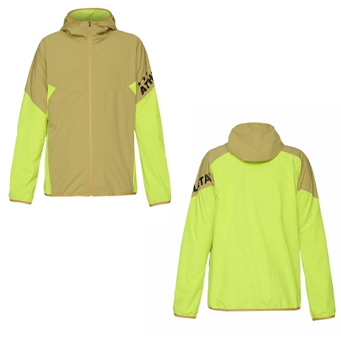 ATHLETA ウォームアップウェア 上L 下Mサイズ グリーン アスレタ ウインドウォームジャケット ATHLETA 【サッカー