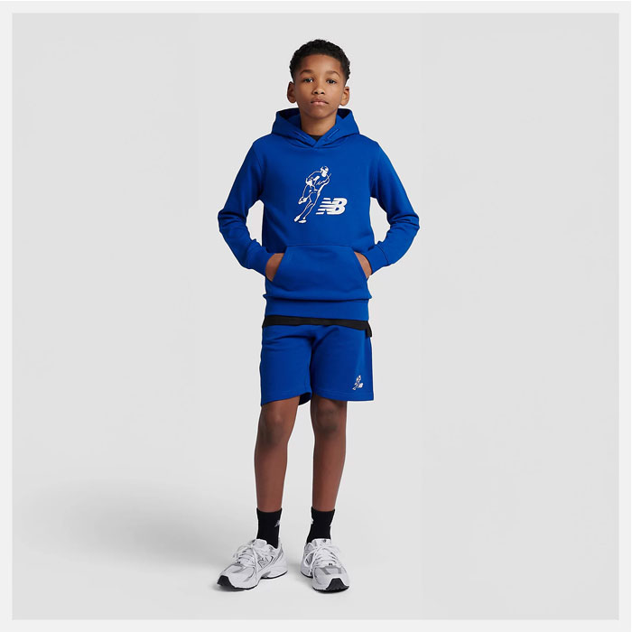 野球 ニューバランス ジュニア グラフィックフーディ NewBalance ウェア パーカー キッズ 大谷翔平 ドジャース MLB (LAKB0352-TRY)