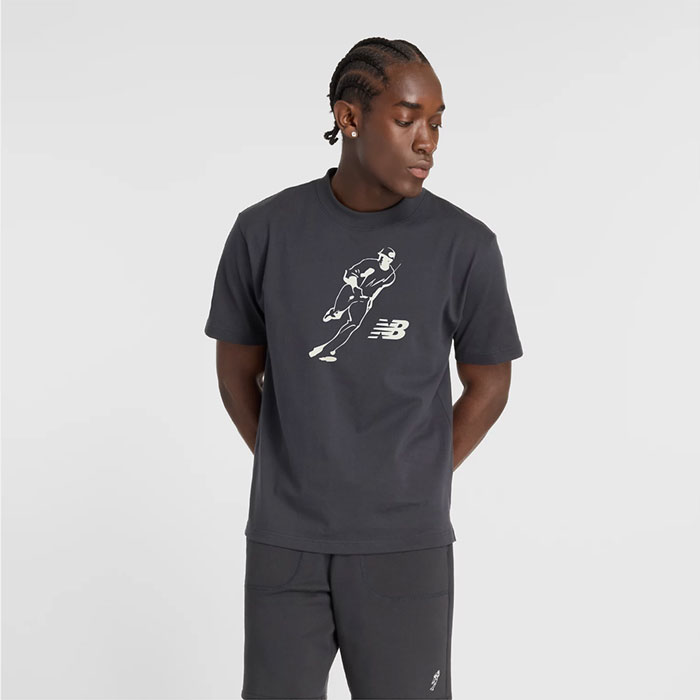 野球 ニューバランス Shohei Ohtani ヘビーウェイトコットン ショートスリーブ Tシャツ NewBalance トップス シャツ 大谷翔平 MLB メジャーリーグ ロサンゼルス ドジャース (MT43738)