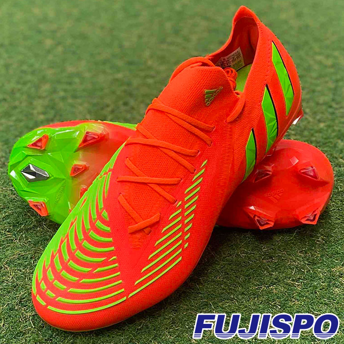 アディダス プレデター エッジ.1 L AG adidas 【サッカー・フットサル】 シューズ サッカースパイク メンズ 大人 人工芝 Predator edge ソーラーレッド×チームソーラーグリーン×コアブラック (GV8511)[ad2207]