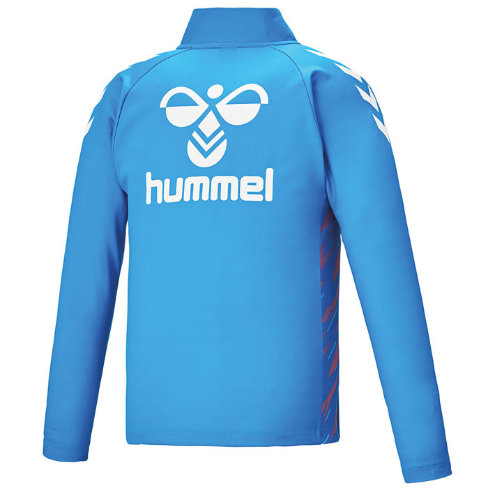 ヒュンメル ジュニア トレーニングハーフジップ ＆テックパンツ 上下セット  hummel 【サッカー・フットサル】 ウェア Jr キッズ 子供 長袖 ロングパンツ トレーニングウェア セット (HJT4071-HJT8065P)