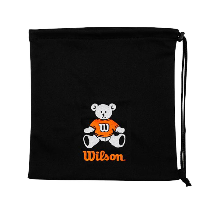野球 Wilson ウィルソン ベアー ウィルソンベアー クマ柄 かわいい ししゅう グラブ袋 巾着 マルチ袋 ニット袋 小物入れ 野球 グラブ グローブ 硬式野球 軟式野球 少年野球 硬式グローブ 軟式グローブ ジュニアグローブ プレゼント キッズ (WB5745)