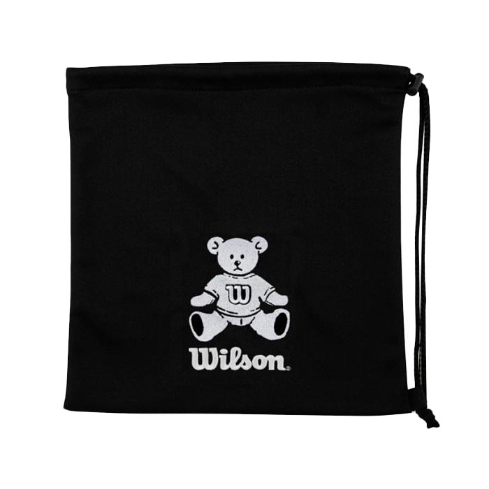 野球 Wilson ウィルソン ベアー ウィルソンベアー クマ柄 かわいい ししゅう グラブ袋 巾着 マルチ袋 ニット袋 小物入れ 野球 グラブ グローブ 硬式野球 軟式野球 少年野球 硬式グローブ 軟式グローブ ジュニアグローブ プレゼント キッズ (WB5745)
