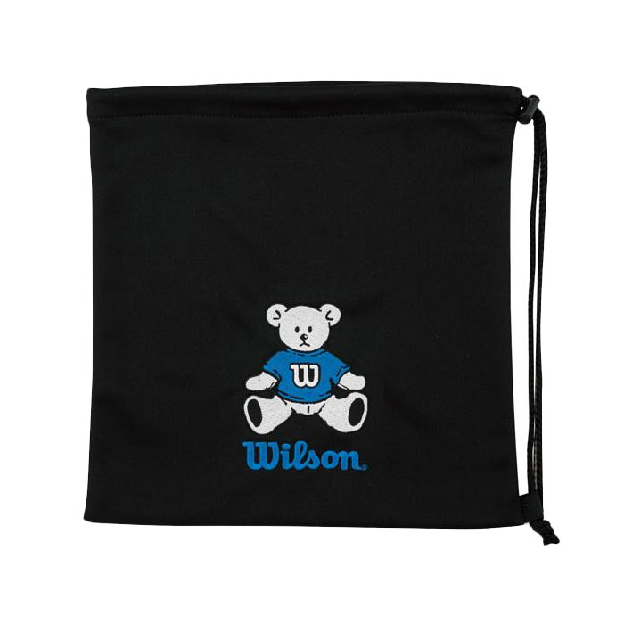 野球 Wilson ウィルソン ベアー ウィルソンベアー クマ柄 かわいい ししゅう グラブ袋 巾着 マルチ袋 ニット袋 小物入れ 野球 グラブ グローブ 硬式野球 軟式野球 少年野球 硬式グローブ 軟式グローブ ジュニアグローブ プレゼント キッズ (WB5745)