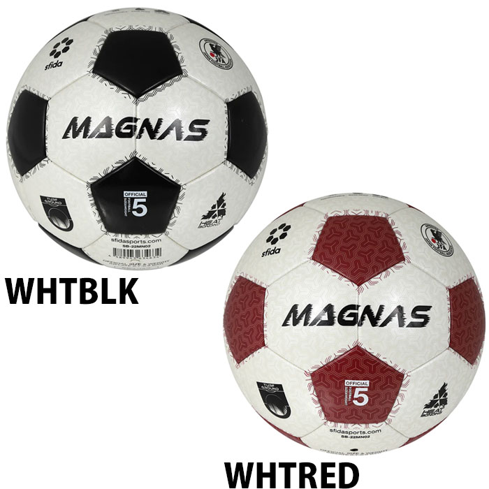 スフィーダ MAGNAS 芝用 5号球 sfida 【サッカー・フットサル】 ボール サッカーボール 5号球 中学生 高校生 大学生 一般 芝用 芝グラウンド マグナス WHTBLK ホワイト×ブラック WHTRED ホワイト×レッド (SB-23MN02)