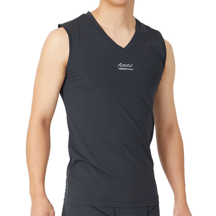 アクティバイタル 熱放射冷感クールノースリーブインナー アクティ