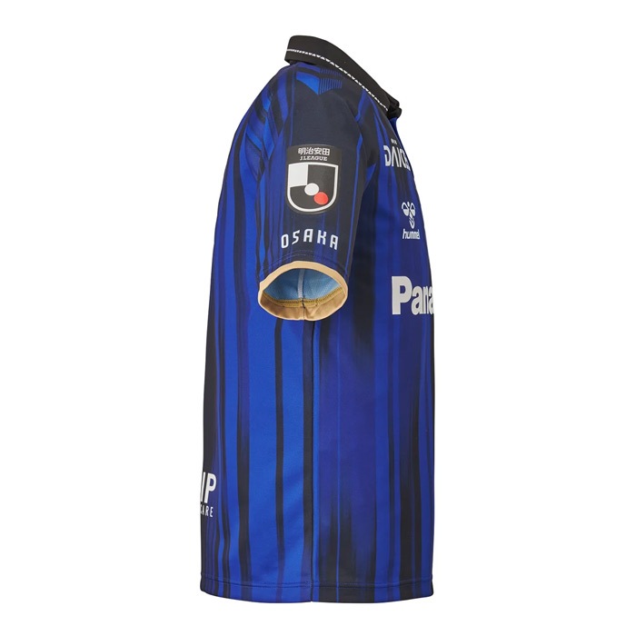 ヒュンメル ガンバ大阪 2025 ホーム レプリカユニフォーム ジュニア hummel サッカー レプリカ シャツ 半袖 クラブチーム Jリーグ Jr キッズ 子供 (HJG1060GOR-69)