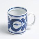 波佐見焼 マジョリカ マグ フラワー・L