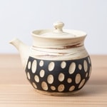 常滑焼  急須 憲児 練込水玉 青 220ml