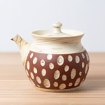 常滑焼  急須 憲児 練込水玉 赤 220ml