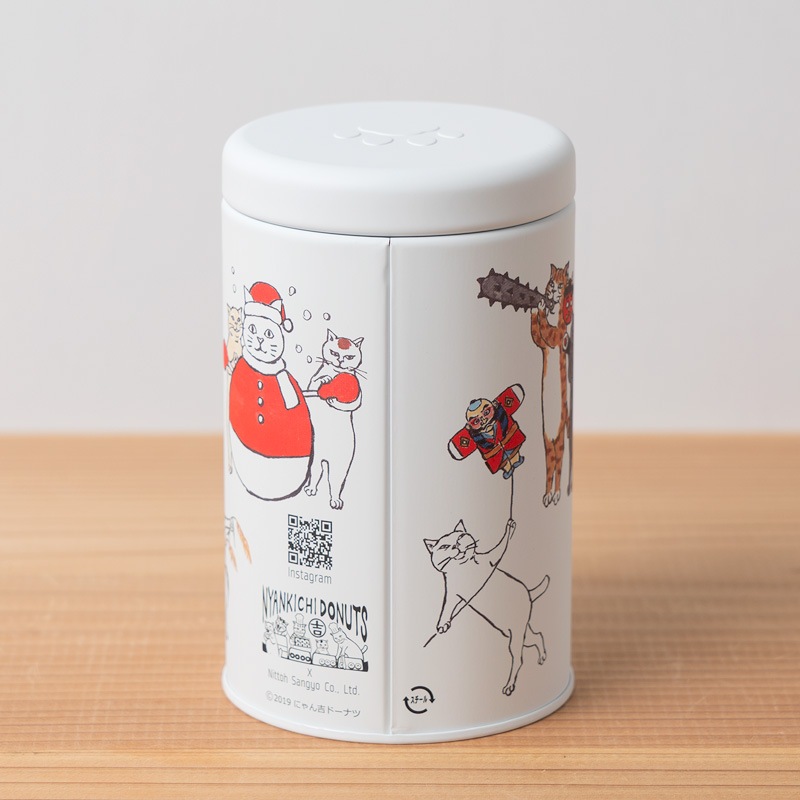 ニャンコリメカン ネコカン にゃん吉ドーナツ｜茶缶の通販｜藤田茶園