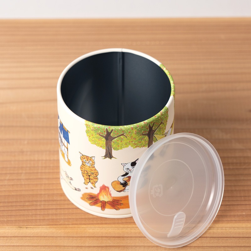 ニャンコリメカン 居眠りネコカン にゃん吉ドーナツ｜茶缶の通販｜藤田茶園