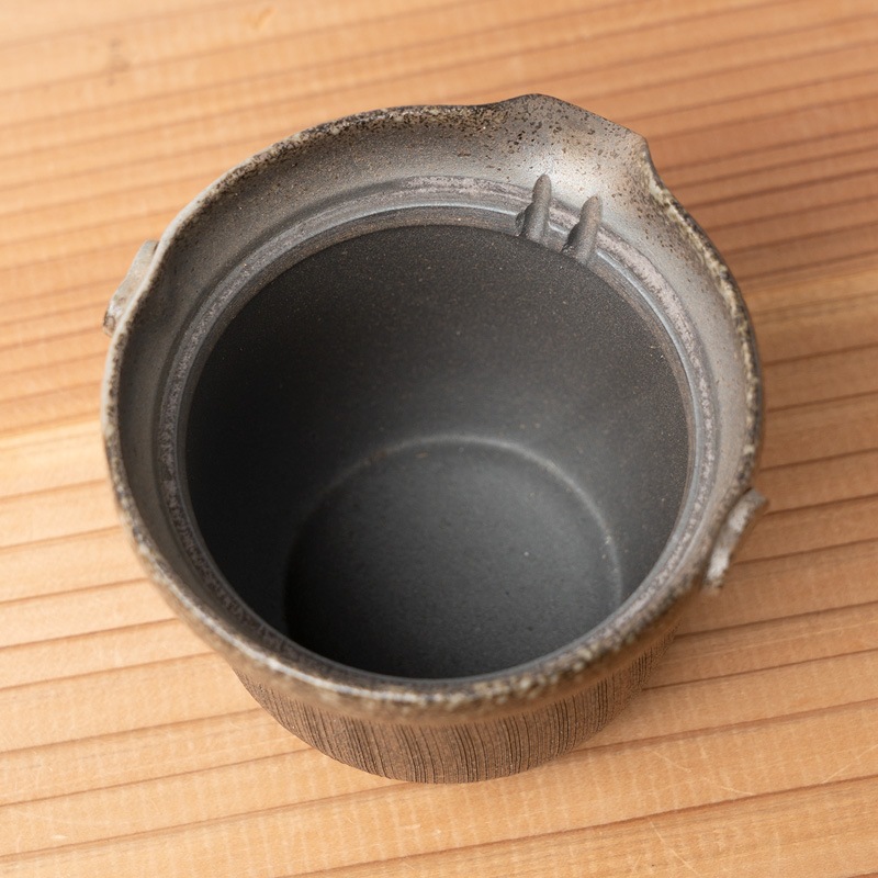 常滑焼 急須 石龍焼〆灰釉クシ目天ろ 250ml｜急須の通販｜藤田茶園