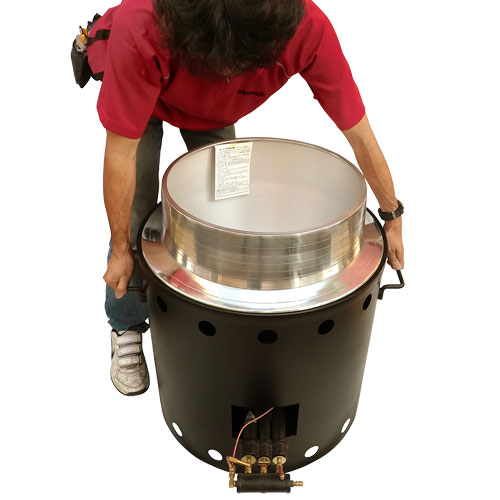 羽釜・ガスかまどフルセット 規格：54｜餅つき道具｜藤田道具