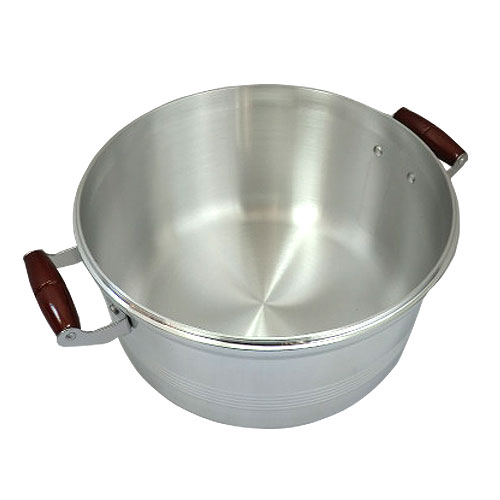 ② 33cm 2段 せいろ 蒸し器 餅つき 味噌作りアルミ アルミ長生せいろ 2段セット｜餅つき道具の事なら藤田道具へ