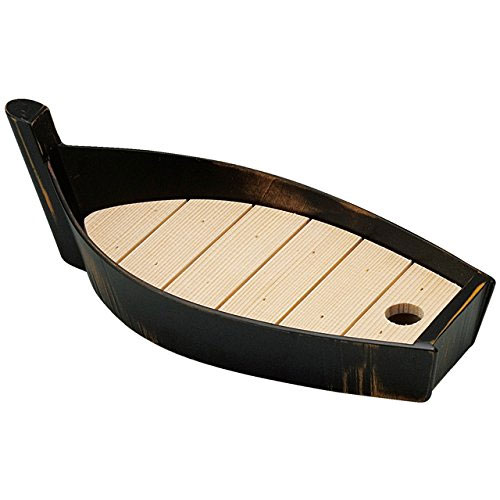木製懐石 舟盛器(研磨塗)1人用｜寿司道具｜藤田道具