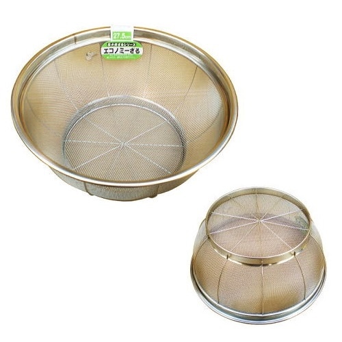 日本製 18-8 ステンレス 水切りザル 規格：18｜中華調理道具｜藤田道具