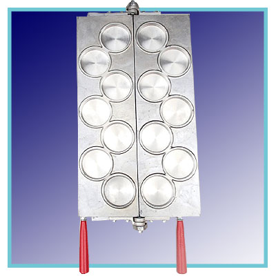 ガスたい焼き機 （ミツモト式） 3連式｜たい焼き道具｜藤田道具