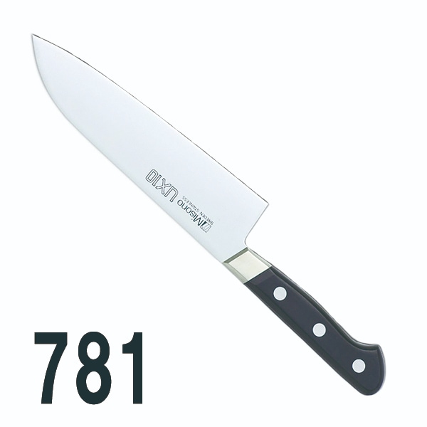 庖丁各種｜ミソノUX10 三徳庖丁（両刃）781｜藤田道具