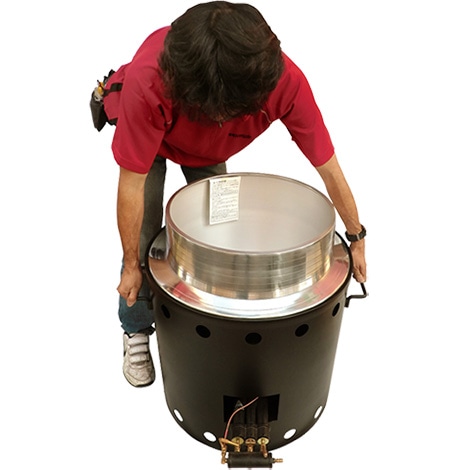 鉄製 ビックかまど（ガス用）｜餅つき道具の事なら藤田道具へ