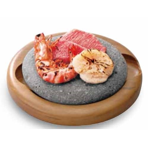 石臼 上下セット 溶岩石 伝統工芸 調理器具 熔岩石セット（大）｜富士山溶岩石