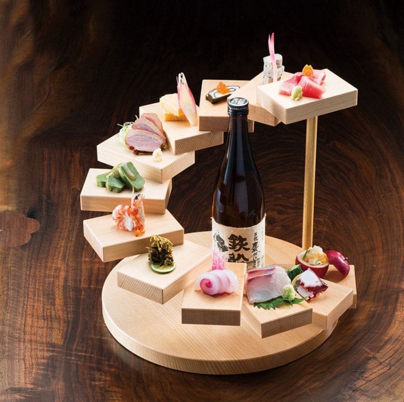 桃山時代、大和根来隅切り蝶脚膳。 和食器通販 じろや 工芸品