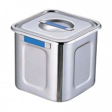 モリブデン 深型 角キッチンポット目盛付