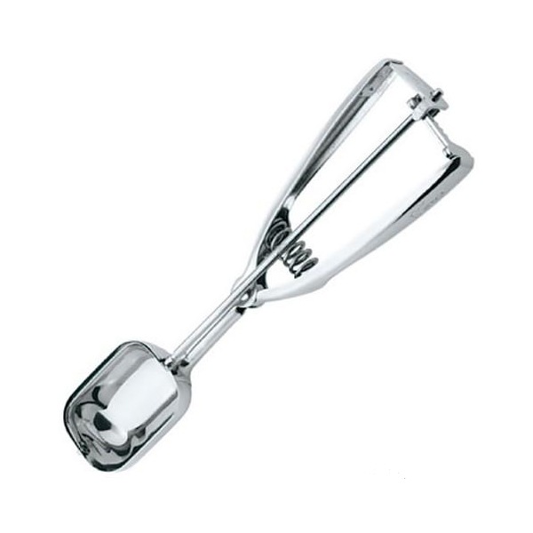 18-8 アイスクリームデッシャー たわら型 #18｜アイスクリーム調理器具