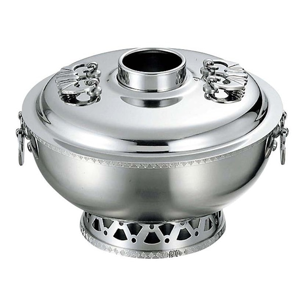 18-8ステンレス ホーコー鍋箱入りしゃぶしゃぶ鍋 25cm