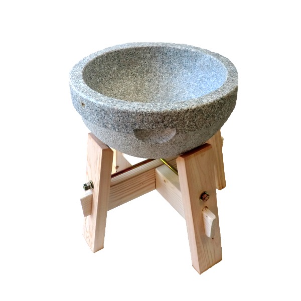 石臼と杵3本セット2升用｜レンタルの餅つき道具