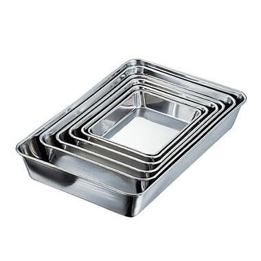 ステンレス 18-8角バット｜鉄板焼道具｜藤田道具