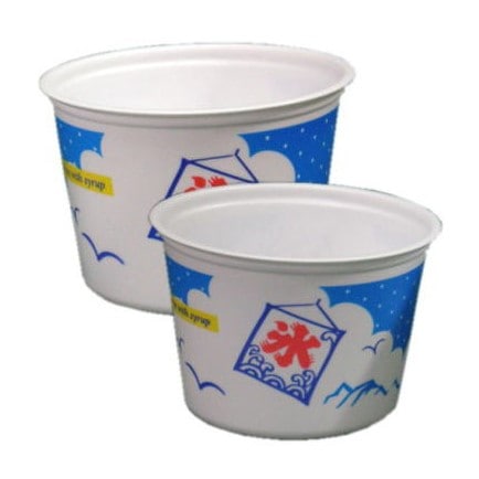 氷カップ ポリエチレン製 大 / 小 (#002)|藤田道具 氷カップ ポリエチレン製 大 / 小 (#002)|藤田道具