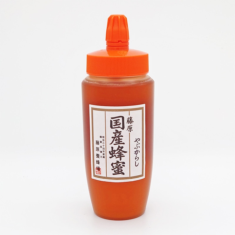 藤原国産蜂蜜（国産） やぶからし 500g ポリ容器 ｜ 藤原養蜂場
