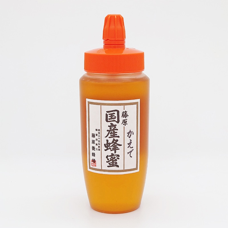 藤原国産蜂蜜（国産） かえで ポリ容器 500g ｜ 藤原養蜂場