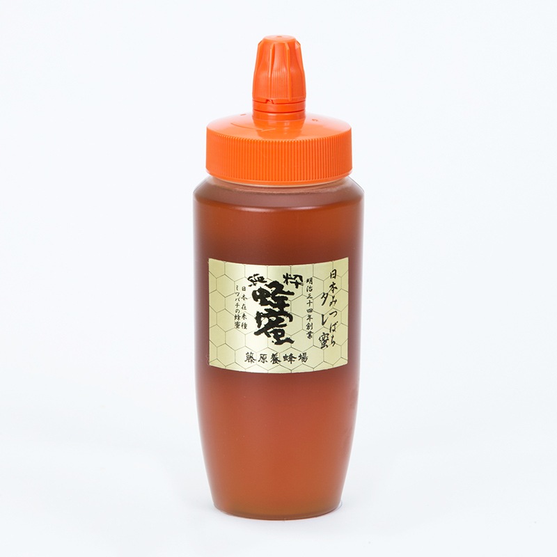 日本在来種みつばちの蜂蜜（国産） たれ蜜 500g ポリ容器 ｜ 藤原養蜂場