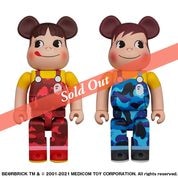 BE��RBRICK BAPE® �� �ڥ������ & �ݥ������ 1000%(2�Υ��å�)