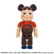 BE@RBRICK 招き猫 ペコちゃん 金運ダブル小判 桃金メッキ 1000%の通販