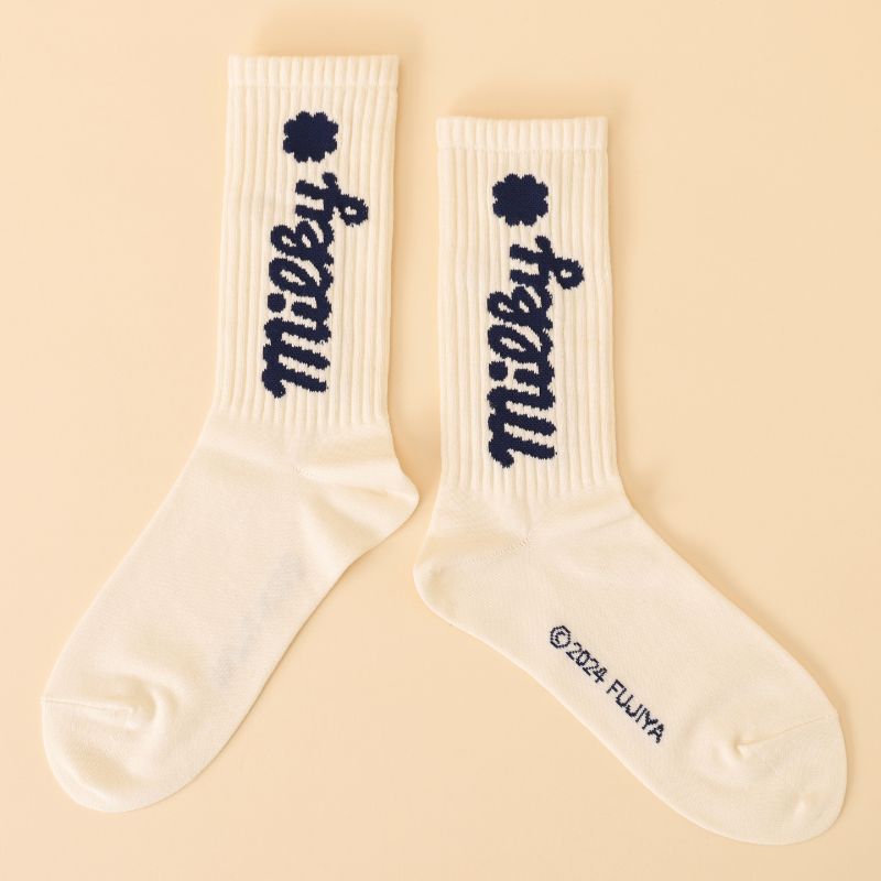 MILKYロゴソックス（ベージュ）の通販｜不二家「ファミリータウン」