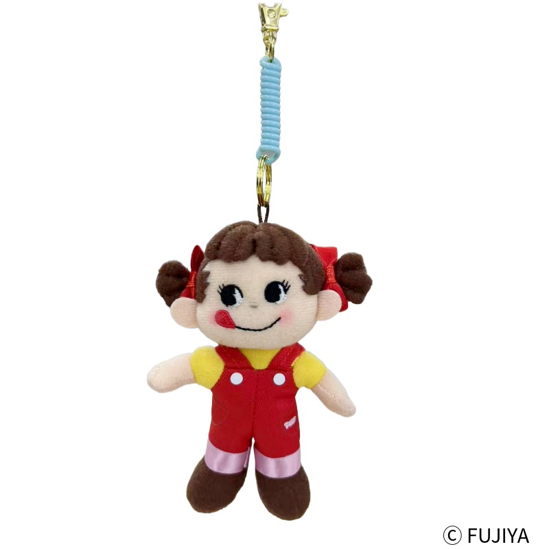 ペコちゃんコイルチェーンぬいぐるみマスコット ブルーの通販｜不二家