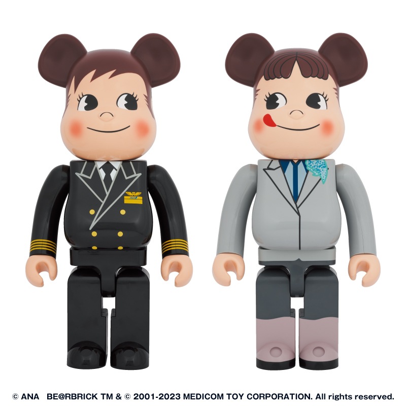 MAX80%OFF／セール開催中 BE＠RBRICK ペコちゃん CA10代目 ＆ ポコちゃん CAPTAIN ANA for その他