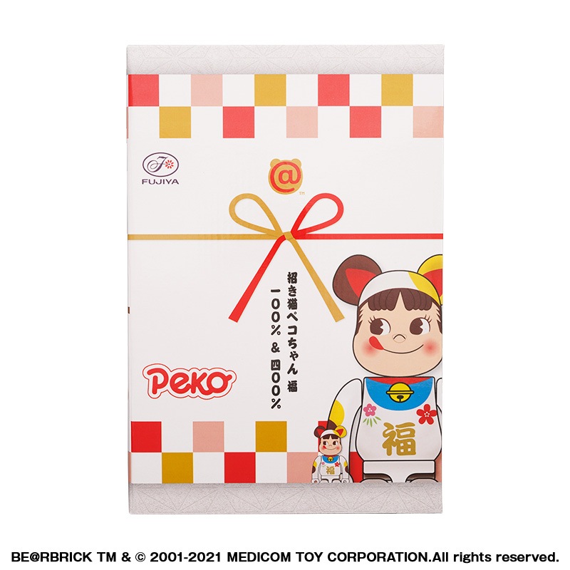 抽選販売終了】BE@RBRICK 招き猫 ペコちゃん 福 100% & 400%の通販 抽選販売終了】BE@RBRICK 招き猫 ペコちゃん 福 100% & 400%の通販