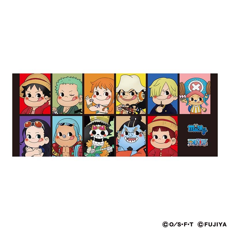 milky×ワンピース」フェイスタオル（ペコちゃんと麦わらの一味）の通販 