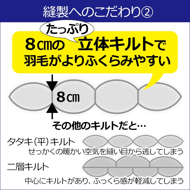 下取あり】ふかふかハイパワー（羽毛掛ふとん）