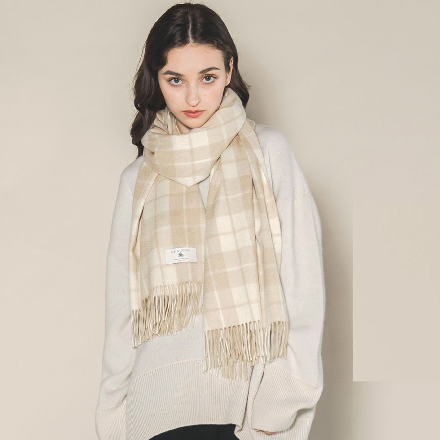 ベビー＆ゴールデン タータンストール 300/タータンチェック